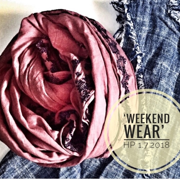 Nomadic Thread Society Accessories - Artisan Embroidered Wrap Scarf Enormous